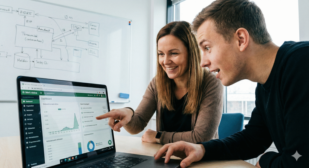 Raamatupidamise koolitus Merit aktiva kasutajatele.